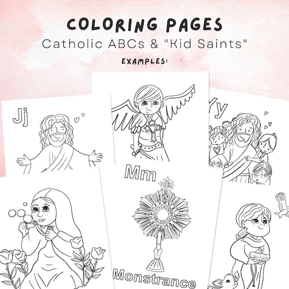 Catholic Preschool Coloring Pages