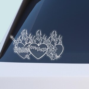 Holy Family Hearts Car Window Sticker, Large Sticker, 100% Weatherproof, Catholic Car Decal, Catholic Vinyl Sticker, Catholic Mom Gift image 8