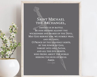 St. Michael the Archangel Prayer Print