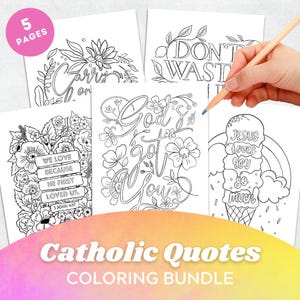 Catholic Quotes Coloring Bundle