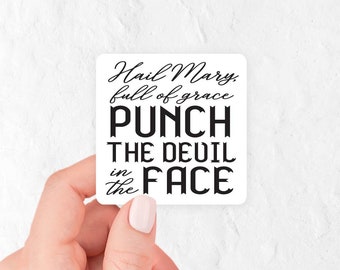 Vinyl Sticker | Punch the Devil