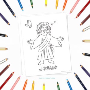 Catholic ABC Coloring Bundle Instant Download Printable Coloring Pages ...