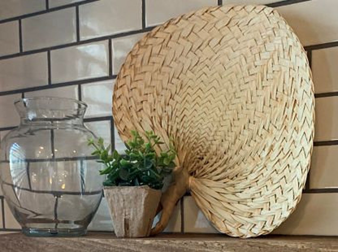 EXTRA LARGE 13 Large Raffia Fan for Wall Art or Decoration Etsy