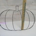 Pumpkin Shape Wire Wreath Great for Craft Projects 14 Wide read Ad for ...
