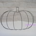 Pumpkin Shape Wire Wreath Great for Craft Projects 14 Wide read Ad for ...