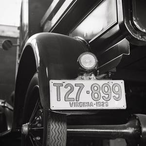 1927 Model T Ford Pickup Truck Photo, Roanoke Virginia Black & White Photography, Classic Car Wall Art, Man Cave Decor