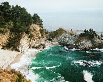 McWay Falls Fine Art Photograph, Big Sur California Coastal Wall Art