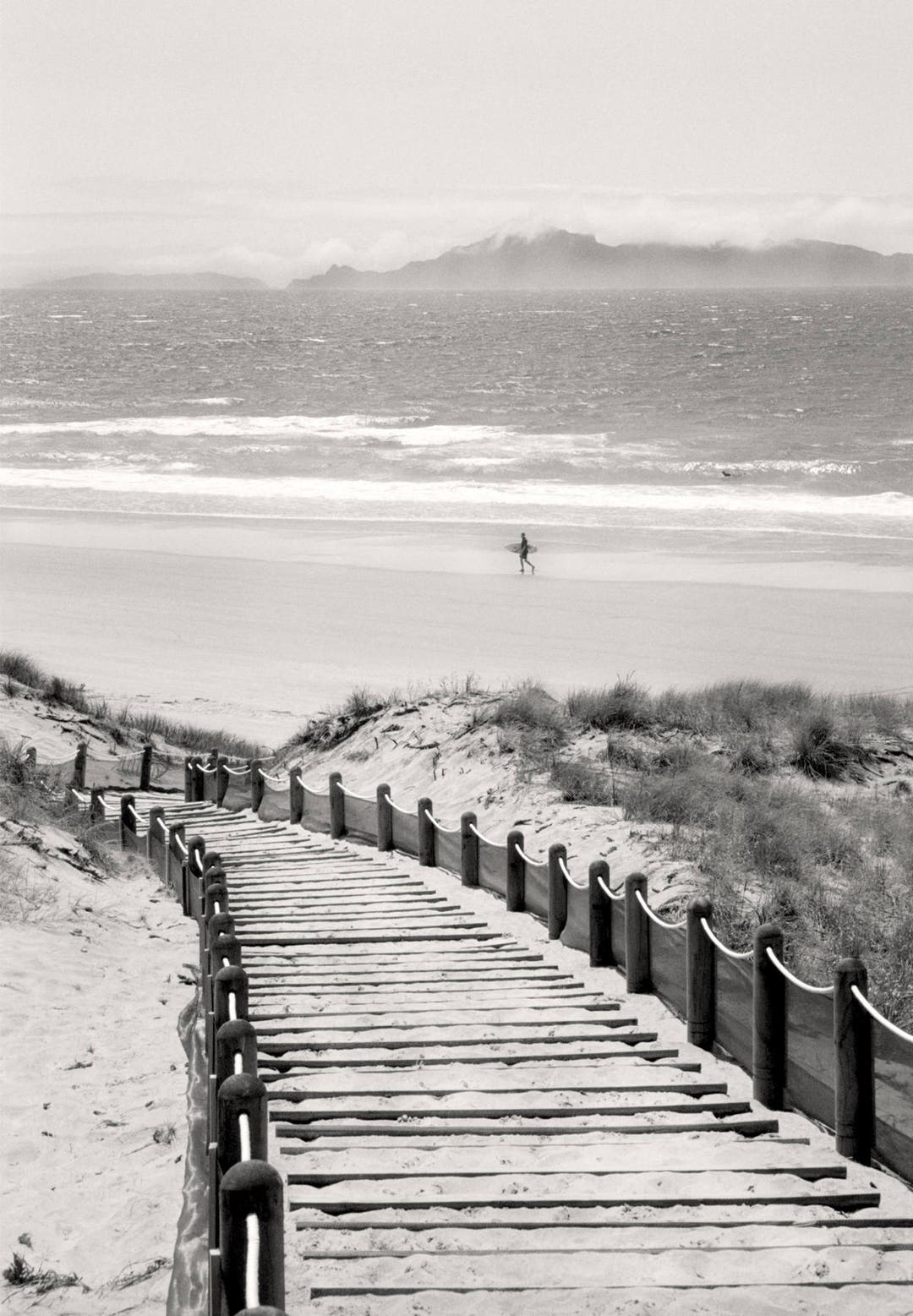 Black and White Beach Photography Mangawhai Heads New - Etsy