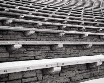 Red Rocks Amphitheater Black and White Photograph, Denver Colorado Print, Music Lovers Gift, Colorado Black and White Photography