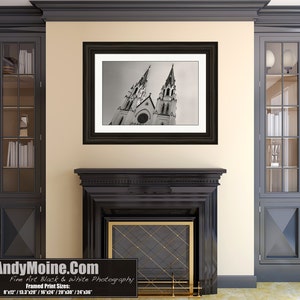 Savannah Photography St John the Baptist Cathedral, Black & White Photo, Instant Digital Download, Printable Wall Art