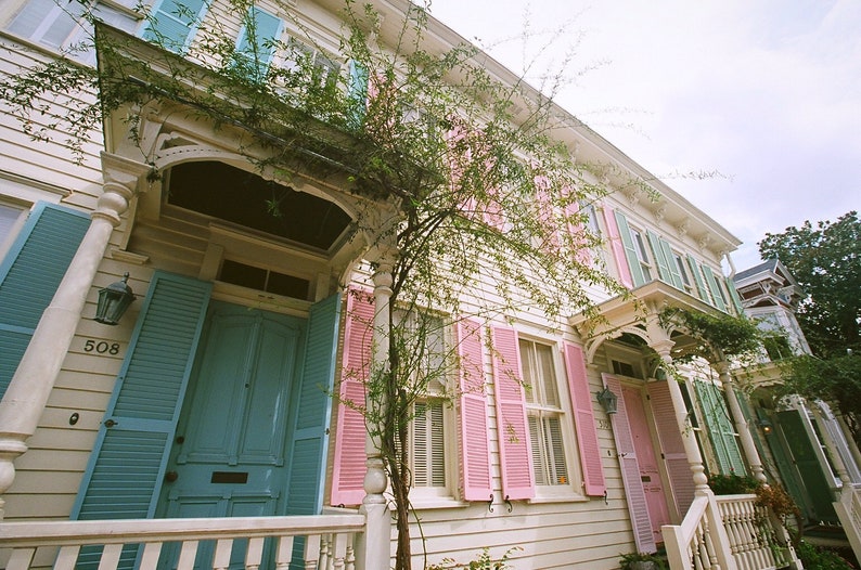 Savannah Photo Decor Rainbow Row Colonial Homes in Savannah Etsy