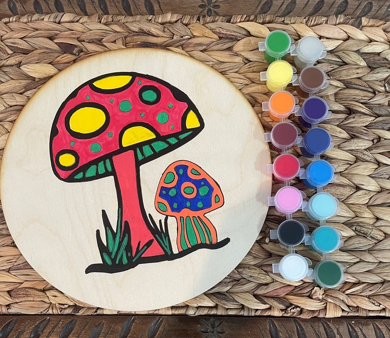 DIY Wood Paint Kit Paint in the Lines Easy for Adults and Etsy