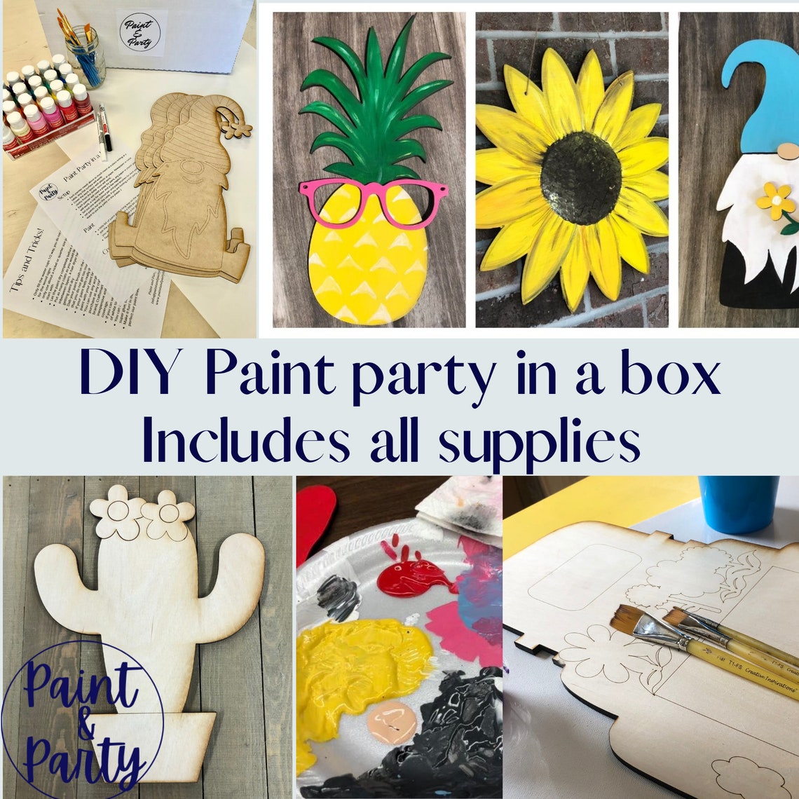 paint-party-sip-and-paint-kit-diy-paint-party-at-home-etsy