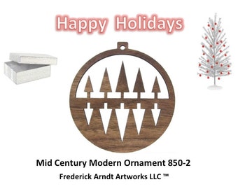 850-2 Mid Century Modern Christmas Ornament