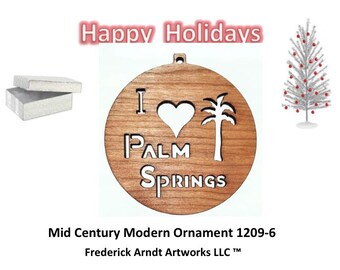 1209-6 Mid Century Modern Christmas Ornament