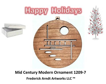 1209-7 Mid Century Modern Christmas Ornament