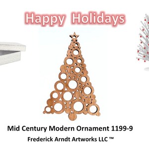 1199-9 Mid Century Modern Christmas Ornament
