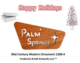 1208-4 Mid Century Modern Christmas Ornament