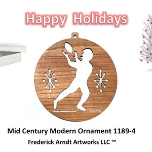 1189-4 Mid Century Modern Christmas Ornament
