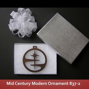 837-2 Mid Century Modern Christmas Ornament image 2