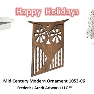 1053-6 Mid Century Modern Christmas Ornament
