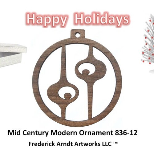 Christmas Print Christmas Mid Century Modern Prints Mid | Etsy
