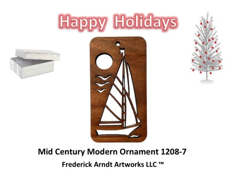 12087 Mid Century Modern Christmas Ornament Etsy