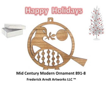 891-8 Mid Century Modern Christmas Ornament