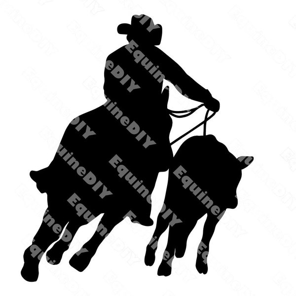 Horse Clip Art Working Cowhorse Show Horse for awards, stickers, logos, mugs, tumblers, t-shirts, cricut
