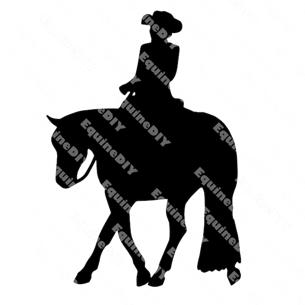 Pferde Clip Art Horsemanship Jogging ShowPferd für Auszeichnungen, Aufkleber, Logos, Tassen, Becher, T-Shirts, Cricut, Clipart