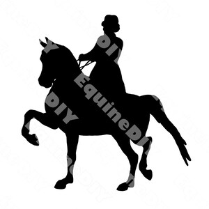 Pferd Clip Art Arabian Country Pleasure Trab Show Horse für Awards, Stickers, Logos, Tassen, Becher, T-Shirts, Cricut