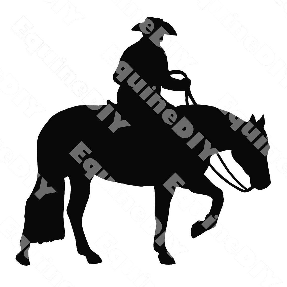 Horse Clip Art Ranch Trail Show Horse for awards stickers | Etsy