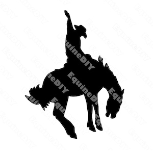 Horse Clip Art Western Bronco Rodeo Horse for awards, stickers, logos, mugs, tumblers, t-shirts, cricut, clipart