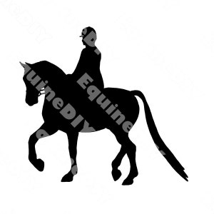 Pferd Clip Art Arabischer Jäger Vergnügen Trab Showpferd für Awards, Aufkleber, Logos, Tassen, Becher, T-Shirts, Cricut