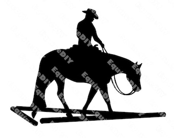 Horse Clip Art Western Trail Show Horse for awards, stickers, logos, mugs, tumblers, t-shirts, cricut