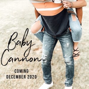 Custom Pregnancy Announcement (personalized pregnancy announcement, social media announcement, etc)