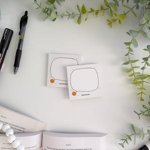 Smiley Sticky Notes | Cute Sticky Notes for To Do Lists, Note Taking, Mini Notepad, Office Supplies & Gifts