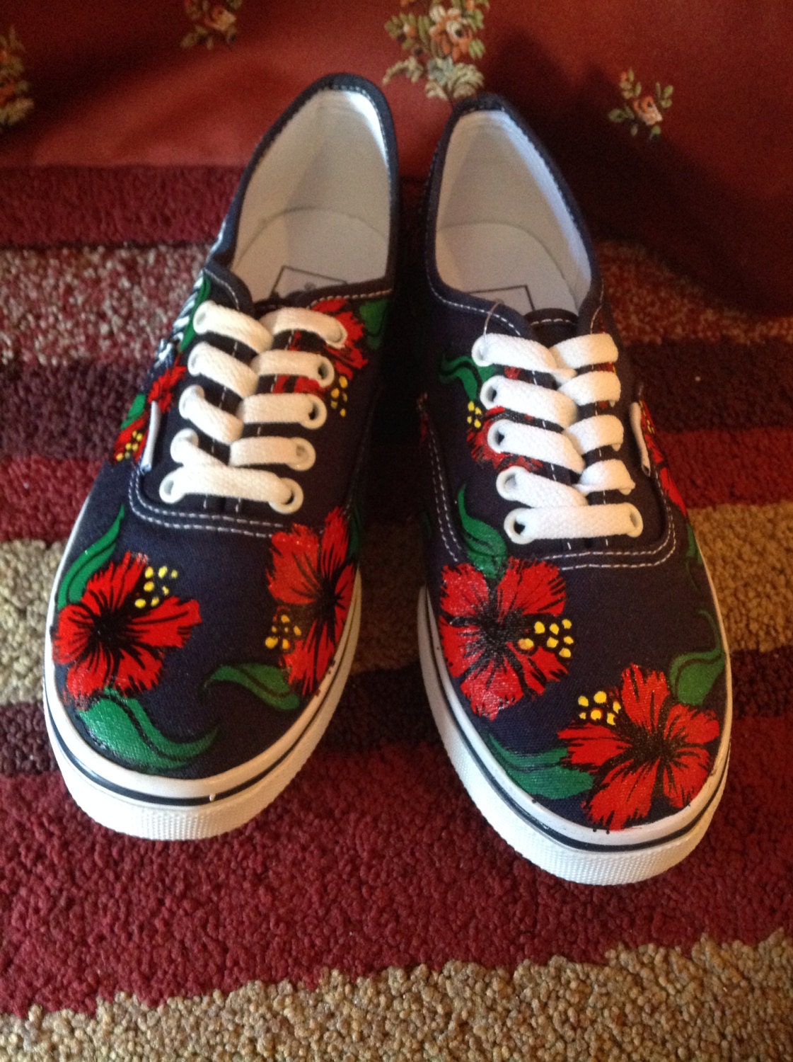 Hawaiian Flower Shoes Etsy