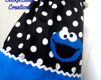 Cookie Monster Sesame Street Pillowcase Dress