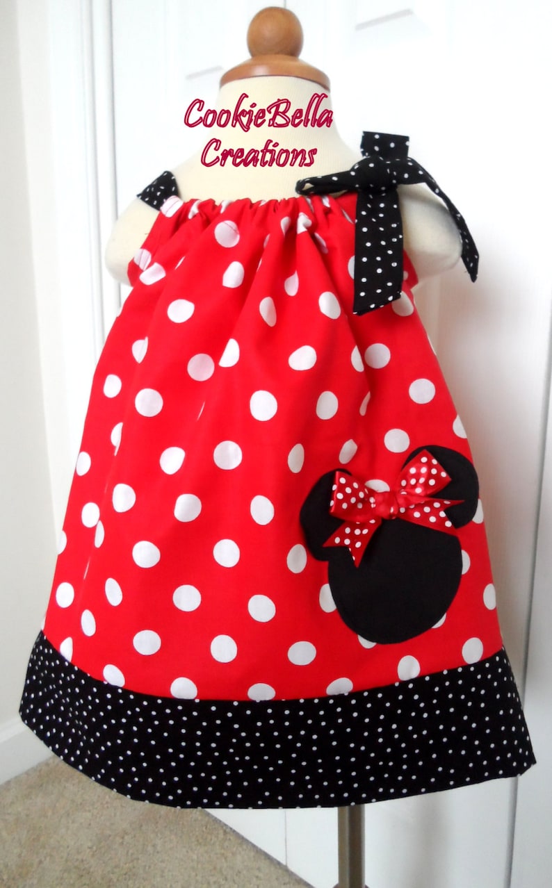 Minnie Mouse Red Polka Dot Pillowcase Dress Etsy