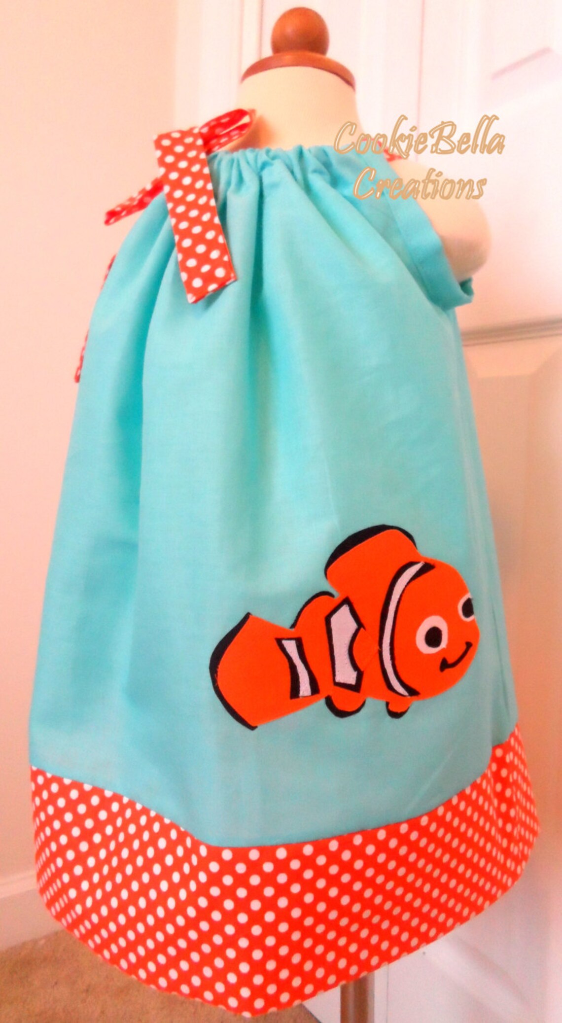 Finding Nemo Clown Fish Pillowcase Dress 6m4t Etsy
