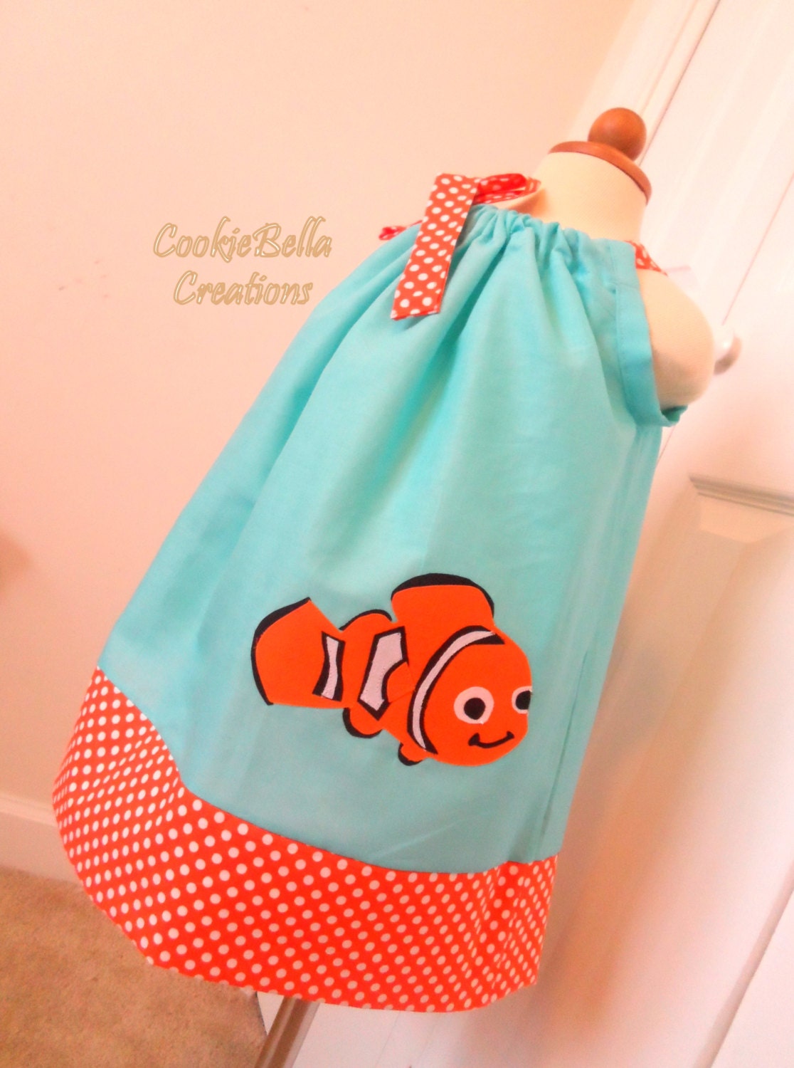 Finding Nemo Clown Fish Pillowcase Dress 6m4t Etsy