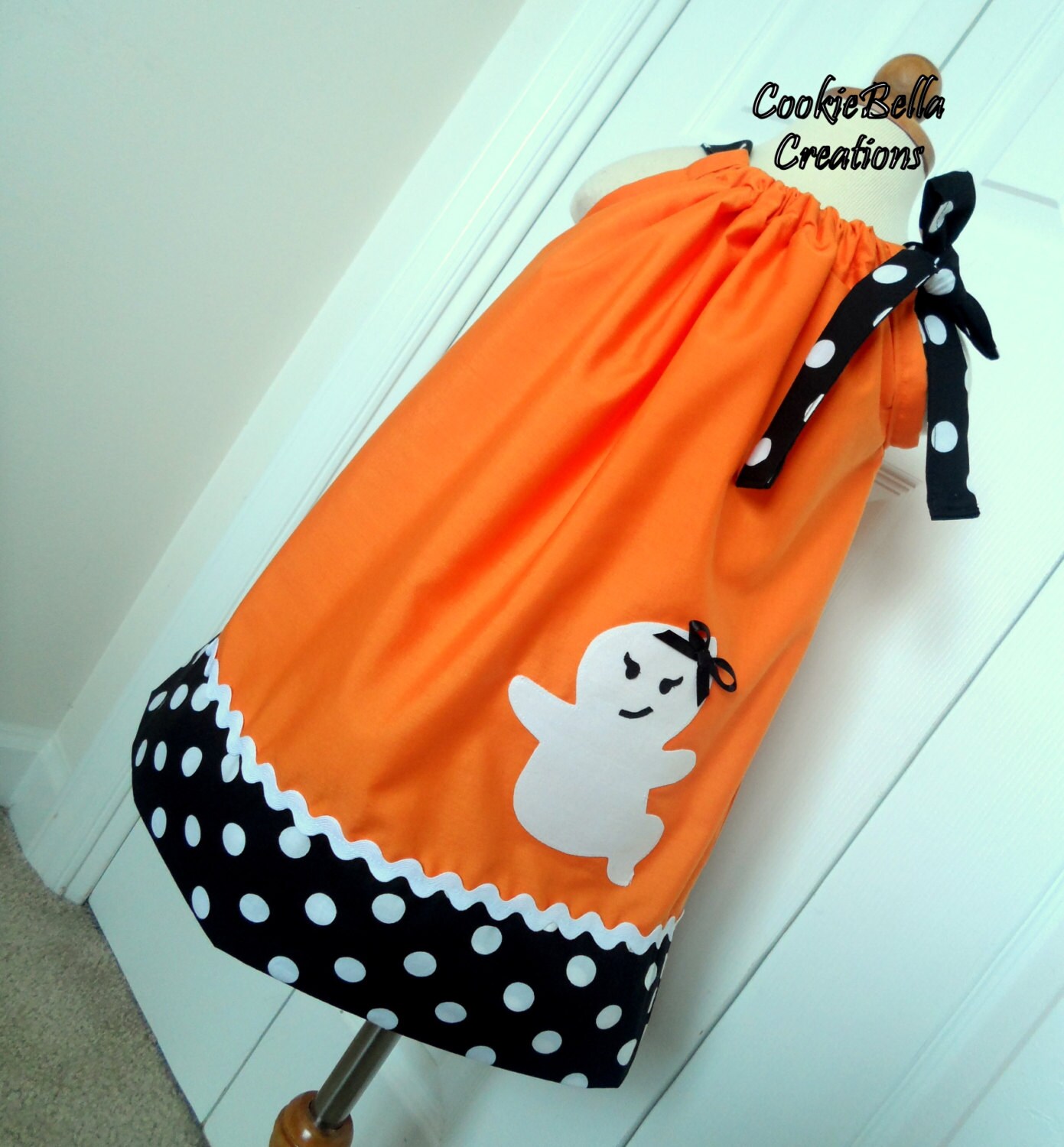 Spooky Halloween Ghost Pumpkin Pillowcase Dress Etsy