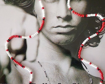 Jimbo Red Jim Morrison / Doors 1967 Young Lion Cobra Photo Shoot Bead Necklace