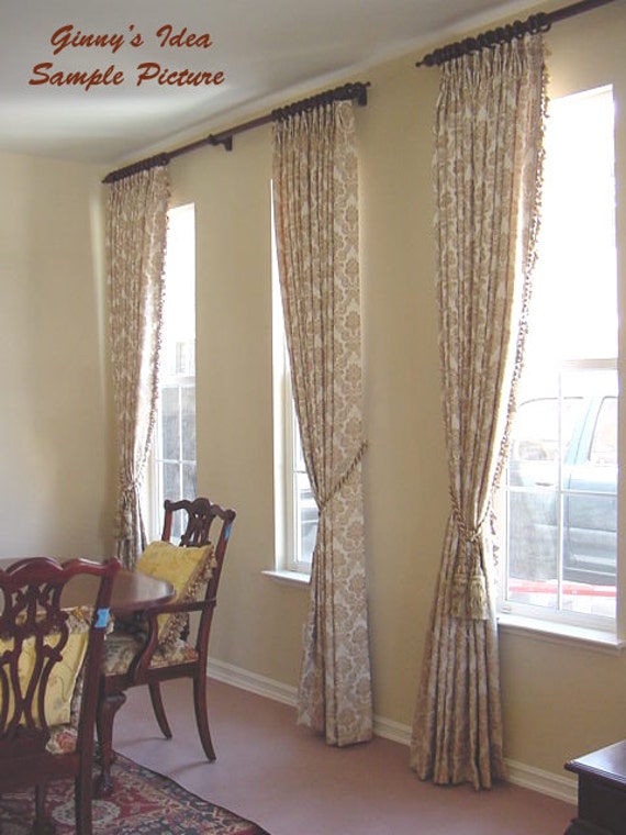 Curtain French Pleated Drapery Panel Labor Cost Only Etsy