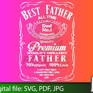Dia dos Pais SVG O primeiro herói do filho, o primeiro amor da filha Melhor Pai de todos os tempos. SVG, Pai Svg, De uma Filha, Pai SVG. Pai premium nº 1