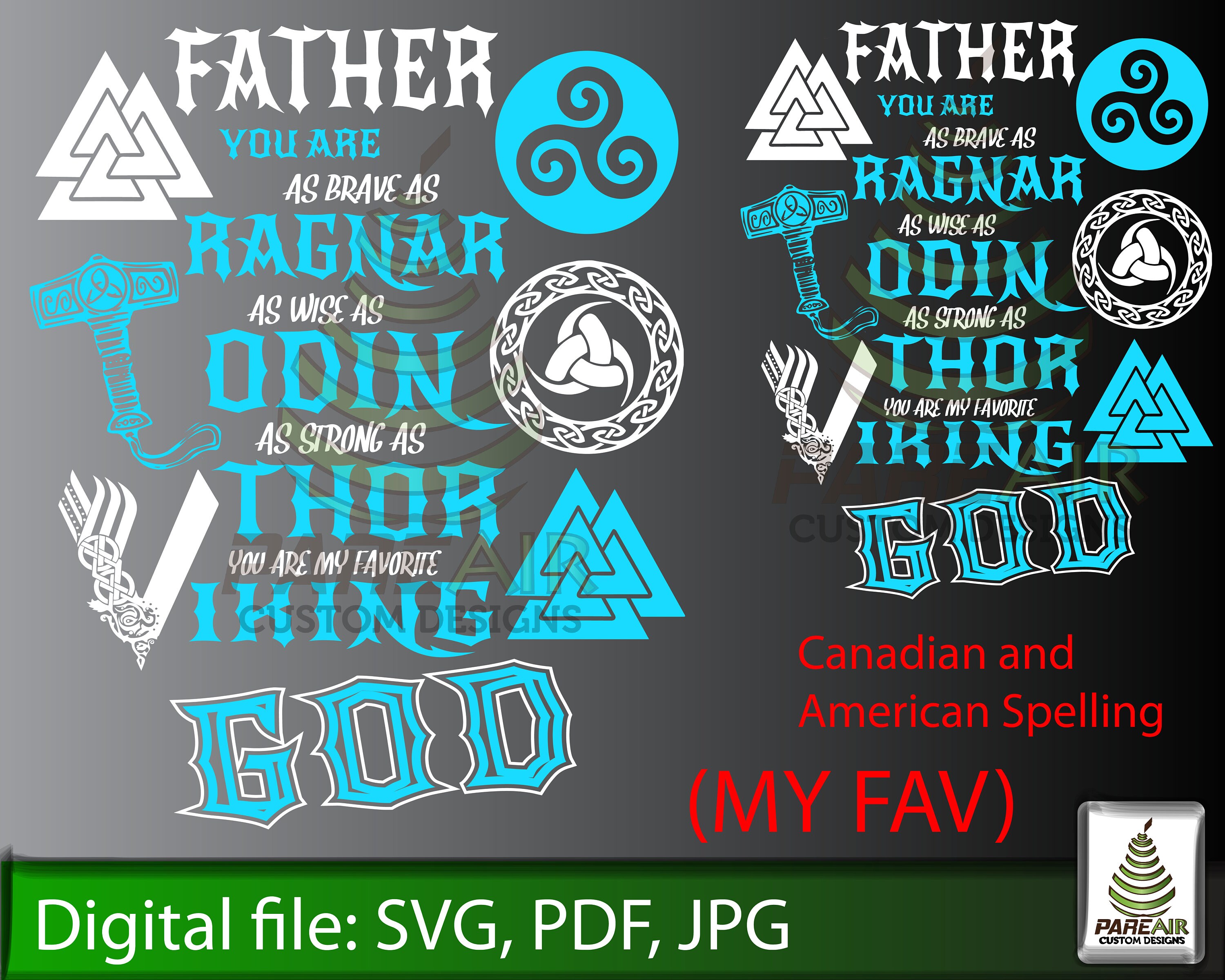 Download My Viking Daddy Svg Daddy You Are As Brave As Ragnar As Wise Etsy