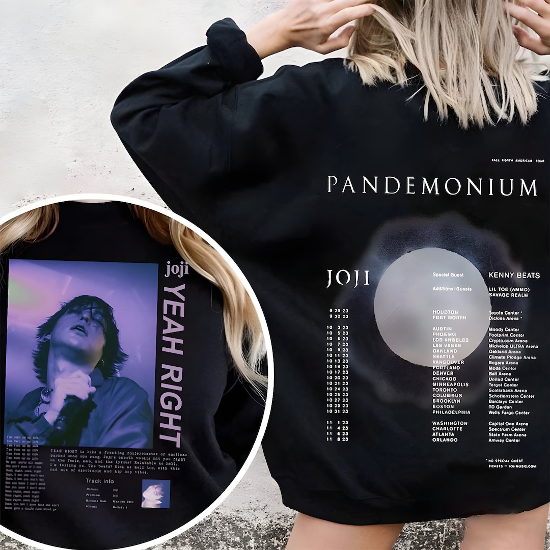 Joji Pandemonium World Tour Shirt 2023 Shirt Joji 2023 Etsy