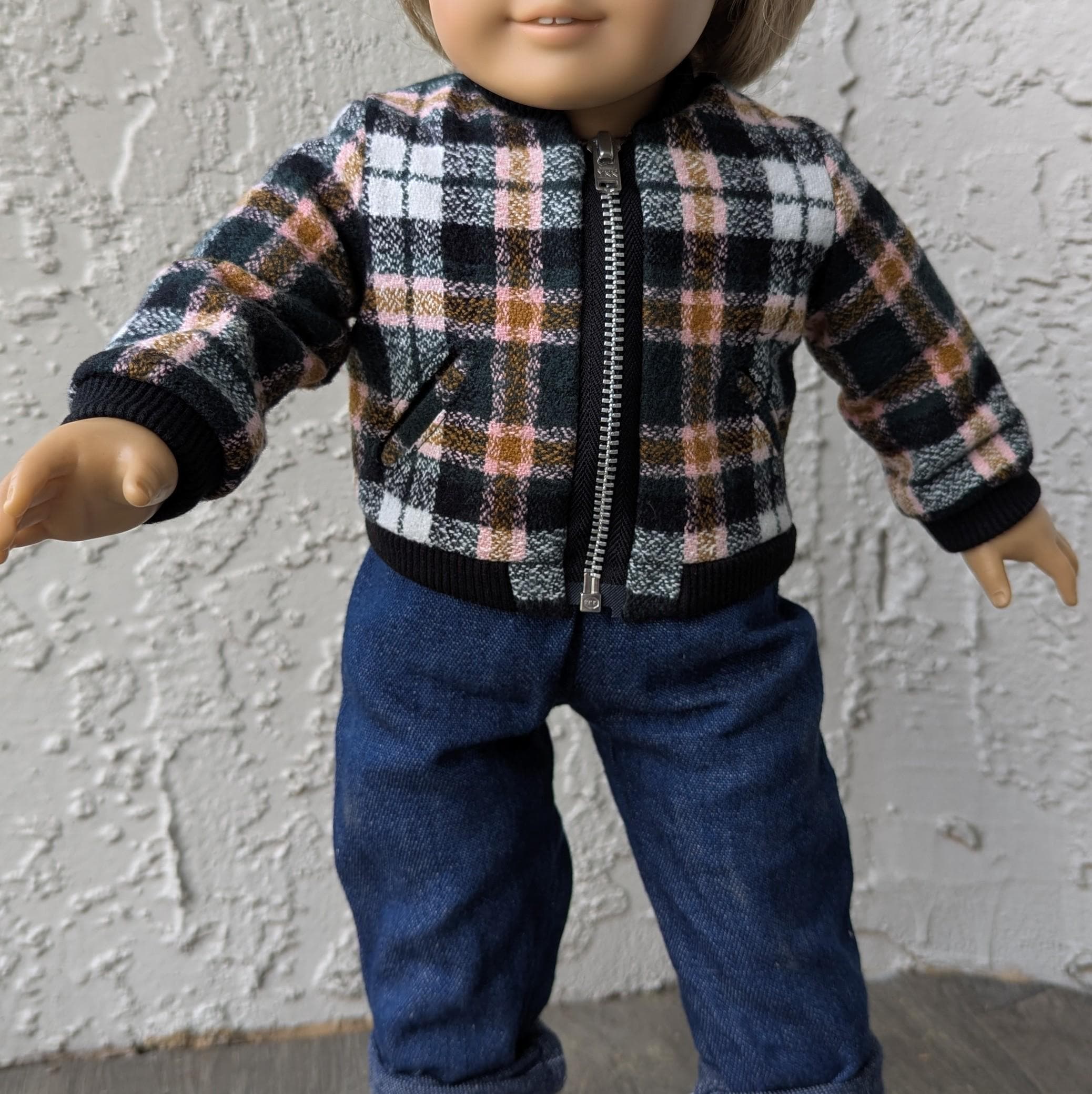 Bomber Jacket Pattern for 18" Dolls - Etsy