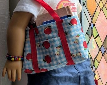 Back to School tote for 18" dolls